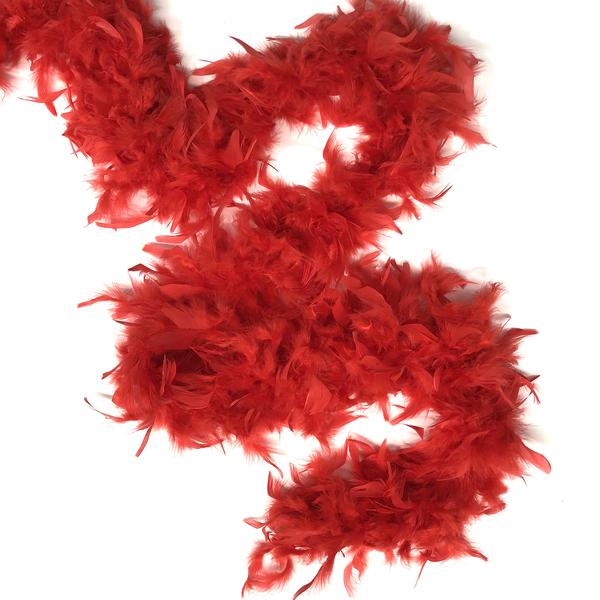 (image for) Deluxe Feather Boa - Red - Click Image to Close